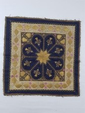 Tapeçaria bordada antiga anglo-indiana bullion 84x82cm comprar usado  Enviando para Brazil