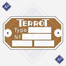 Plaque identification terrot d'occasion  Saulces-Monclin