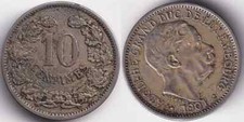 Centimes 1901 luxembourg d'occasion  Charenton-le-Pont