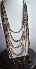 Rainbow glass necklace usato  Palermo