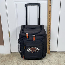 Mochila de viagem Harley Davidson refrigerador portátil isolado bolsa com rodas rolos, usado comprar usado  Enviando para Brazil