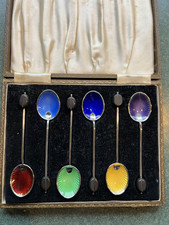 Colheres de prata Demitasse Art Deco (6) comprar usado  Enviando para Brazil