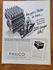 1945 Philco Thirty The Industrial Battery com anúncio de vida útil 30% maior, usado comprar usado  Enviando para Brazil