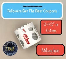 Milwaukee 64mm hole for sale  Hickory