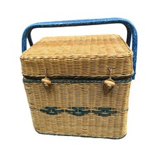 Vintage wicker picnic for sale  UK