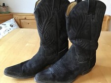 Cowboystiefel schwarz echt gebraucht kaufen  Fahrenzhausen