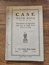 Manual de trator Case - Instruções de operação e cuidados com o trator Case 15-27 comprar usado  Enviando para Brazil