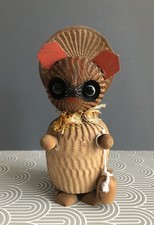 Vintage wooden tanuki for sale  GREENFORD