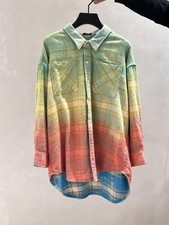 Blusa xadrez R13 luxo cor spray especial, arco-íris mudança gradual mudança jaqueta, usado comprar usado  Enviando para Brazil