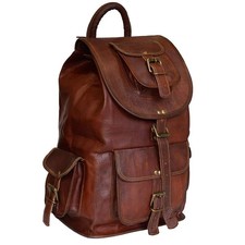 Bolsa de Couro Profundo Mochila de Laptop Genuína de Cabra Vintage Viagem Masculina Marrom Masculina comprar usado Bolsa de Couro Profundo Mochila de Laptop Genuína de Cabra Vintage Viagem Masculina Marrom Masculina comprar usado  Enviando para Brazil