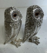 Solid silver owl for sale  BEDFORD