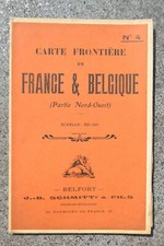 Carte frontière nord d'occasion  France