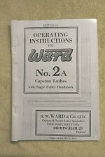 Ward capstan lathe for sale  MANSFIELD