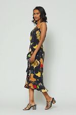 Vestido midi Gorman X Jamilla Okubo "Love Like Mine" frente cruzada tamanho UK10 comprar usado  Enviando para Brazil