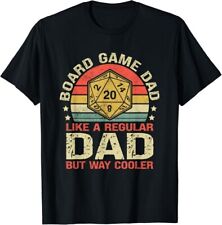 Camiseta preta unissex jogo de tabuleiro pai engraçado jogador de tabuleiro pai dizendo comprar usado  Enviando para Brazil