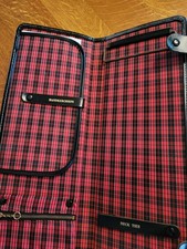 Estuche de accesorios de viaje para corbata para hombre. Negro con cuadros de búfalo rojo y negro... segunda mano  Embacar hacia Mexico