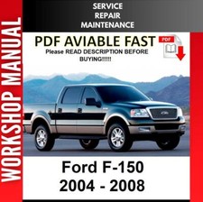 FORD F-150 F150 2004 2005 2006 2007 2008 SERVIÇO REPARO OFICINA MANUAL COMPLETO, usado comprar usado  Enviando para Brazil