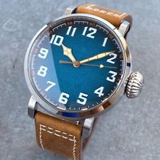 Usado, Relógio masculino piloto azul 47mm NH35 relógio automático 100M impermeável safira luminosa comprar usado  Enviando para Brazil