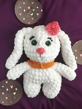Duża maskotka pluszak zabawka zajączek amigurumi handmade crochet rabbit toy na sprzedaż  PL