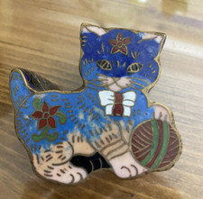 Cloisonne cat enameled for sale  Westlake Village