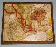 Pintura de anjo - Placa pendurada na parede - Anjo - Decoupage em MDF - 12x10x1 cm comprar usado  Enviando para Brazil