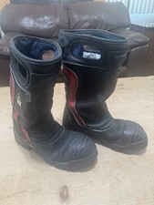 Botas masculinas Fire-Dex 2021 10 de couro médio estrutural combate a incêndios biqueira de aço comprar usado  Enviando para Brazil