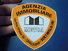 Adesivo vintage agenzia usato Adesivo vintage agenzia usato  Albenga