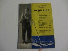 Manual de instruções da câmera Argus C3 C 3 manual guia do proprietário 1953 comprar usado Manual de instruções da câmera Argus C3 C 3 manual guia do proprietário 1953 comprar usado  Enviando para Brazil