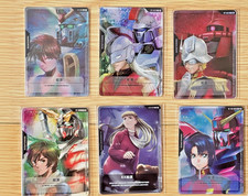 Jogo de cartas Gundam fichas de recursos chineses RP EX promocional holográfico conjunto de 6 combo comprar usado  Enviando para Brazil