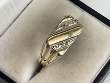 mens white gold signet rings for sale  HAYLING ISLAND