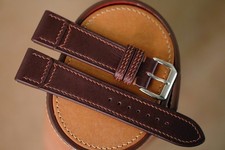 Pulseira Jaeger LeCoultre marrom escuro feita à mão tamanho 20/18 (ou qualquer tamanho de comprimento) comprar usado  Enviando para Brazil