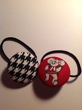 Alabama Crimson Tide Pair Of TWO Ponytail Hair Accessories - 🐘ROLL TIDE ROLL🐘, usado comprar usado  Enviando para Brazil