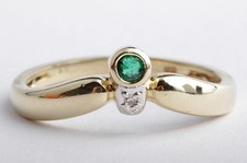 14k gelbgold smaragd gebraucht kaufen  München
