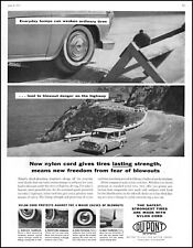 1957 Dupont pneus estação vagão estrada beira-mar foto vintage impressão anúncio adL40 comprar usado  Enviando para Brazil