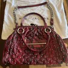 Bolsa de ombro MARC JACOBS Stam RARA Bordeaux pele de cobra cravejada em relevo comprar usado  Enviando para Brazil