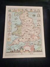 Vintage england map for sale  Anaheim