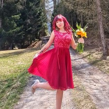 Abito vintage cerimonia usato  Pieve di Bono Prezzo