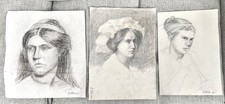 Three antique portrait for sale  HASTINGS