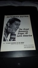 Cartaz promocional Altemar Dutra raro original Odeon anúncio emoldurado! comprar usado  Enviando para Brazil