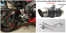 Tubo de escape de motocicleta fibra de carbono tubo de ligação média para Honda CBR1000RR 2008-2016, usado comprar usado  Enviando para Brazil