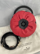 Bolsa de ombro Kate Spade New York Poppy – Design floral de couro vermelho raro, usado comprar usado  Enviando para Brazil