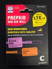 Congstar prepaidkarte telekom gebraucht kaufen  Hückelhoven