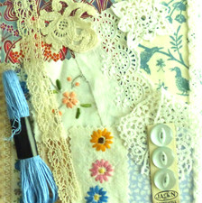 Tiny fabric lace for sale  CAMBRIDGE