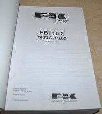 Używany, FIAT Kobelco FB110.2 Ładowarka Koparka Ciągnik Katalog części Podręcznik Książka na sprzedaż  PL