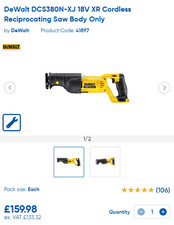 Dewalt dcs380n cordless for sale  MANCHESTER