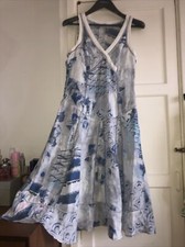 Painted linen dress for sale  MANSFIELD