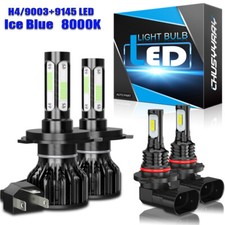 Combo de lâmpadas de neblina feixe Hi/Lo farol de LED para Toyota Prius 2004-2009 8000K comprar usado  Enviando para Brazil