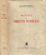 Manuale diritto pubblico. usato  Italia