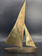 Vintage brass sailboat d'occasion  Expédié en Belgium