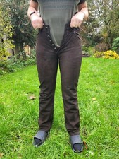 Motorradhose echtleder braun gebraucht kaufen  Wurster Nordseeküste